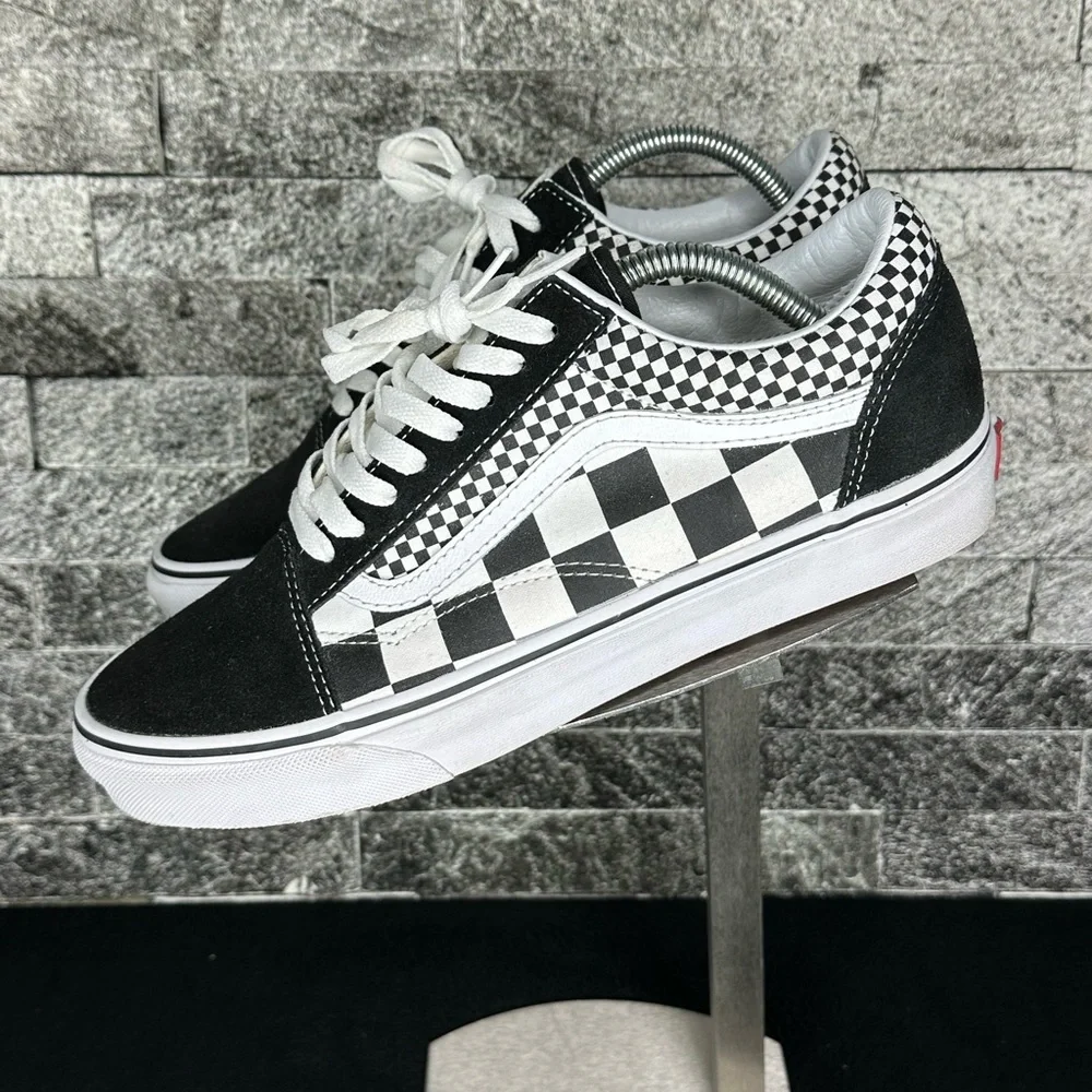 Vans Old Skool Blk/Wht Mix Check - M9.5W11